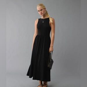 American Eagle Outfitters Twist Back Slit Midi Dress